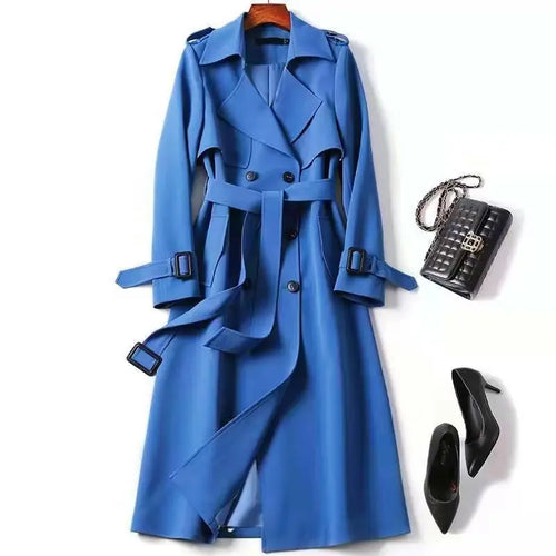 Autumn Winter Long Sleeve Trench Coat For Women 2024 Fashion Loose