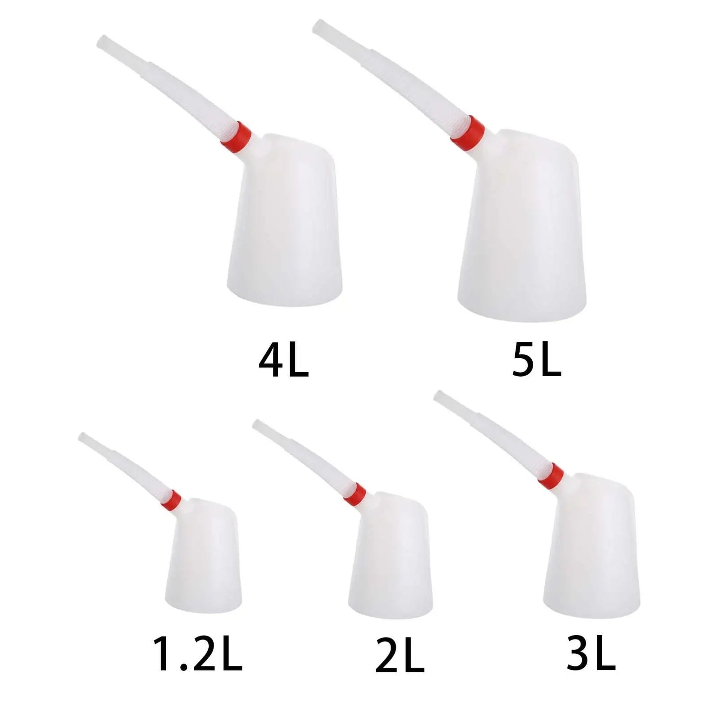 1.2L/2L/3L/4L/5L Oil Measuring Jug petrol can fuel tank with Pouring