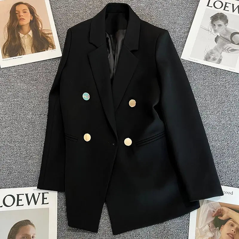 Women's Suit Coat Elegant Sports Casual Blazer Korean Fashion Luxury