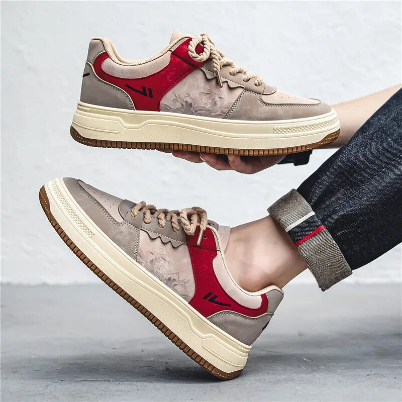 Men Skateboarding Shoes Canvas Comfortable Vulcanized Shoes All-match