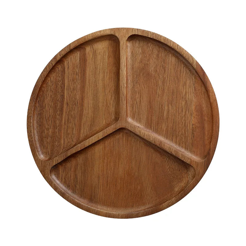 Japanese solid wood fruit plate factory wholesale wooden tray
