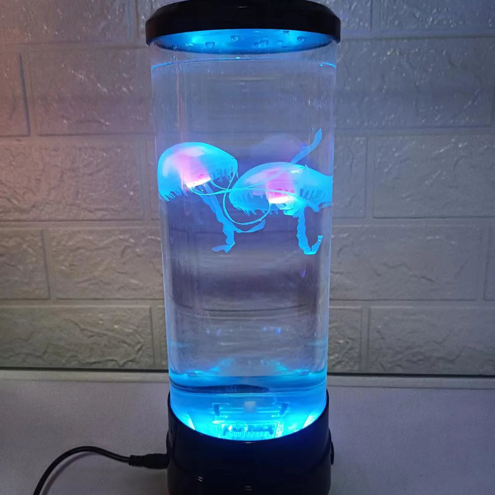 Color Changing Jellyfish Lamp Usb/Battery Powered Table Night Light
