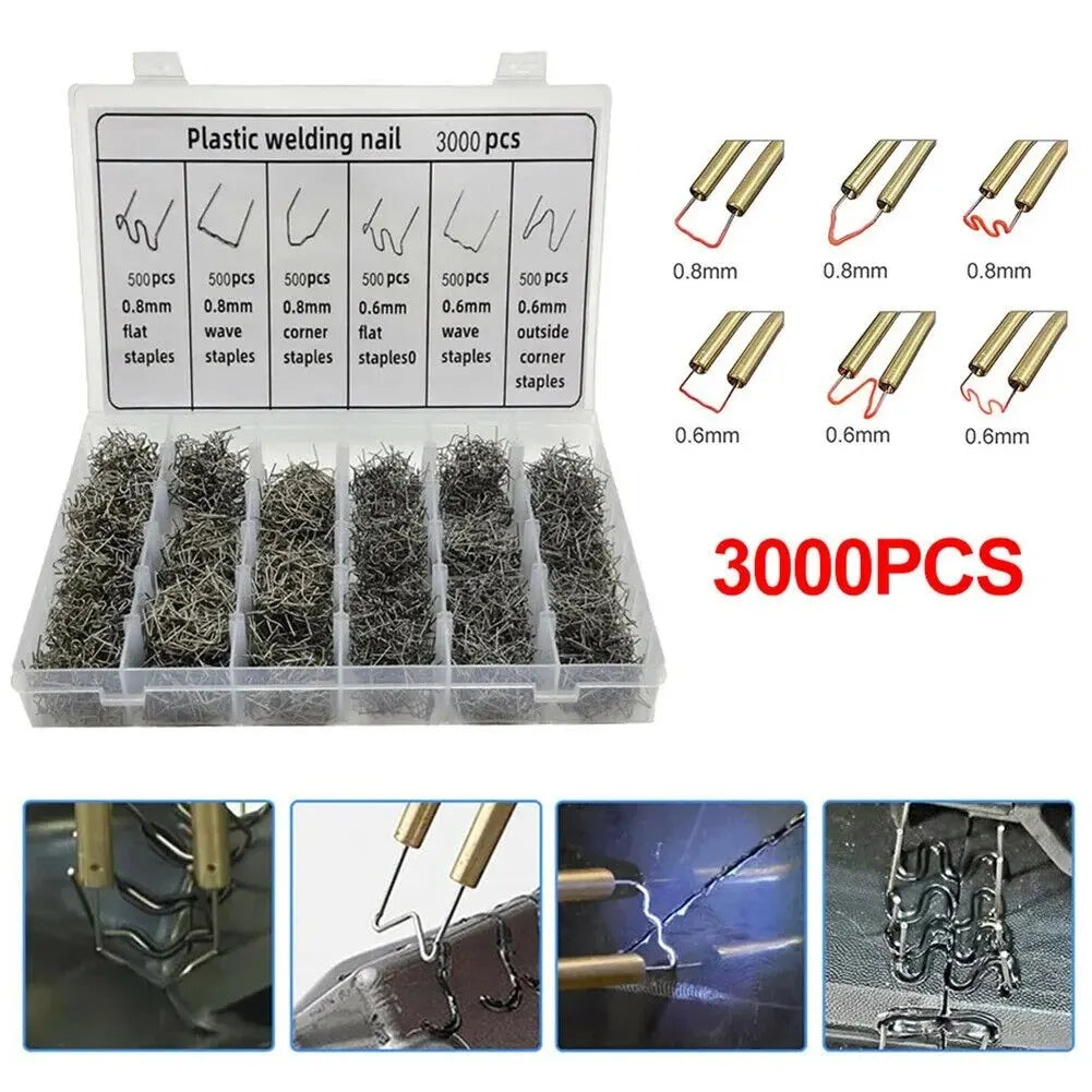 3000PCS Hot Stapler Staples For Plastic Welder Automotive Plastic