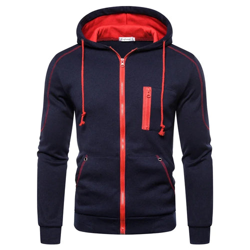 2024 Men Sets Wear Men's Fashion Autumn Winter Double Zipper Jacket/