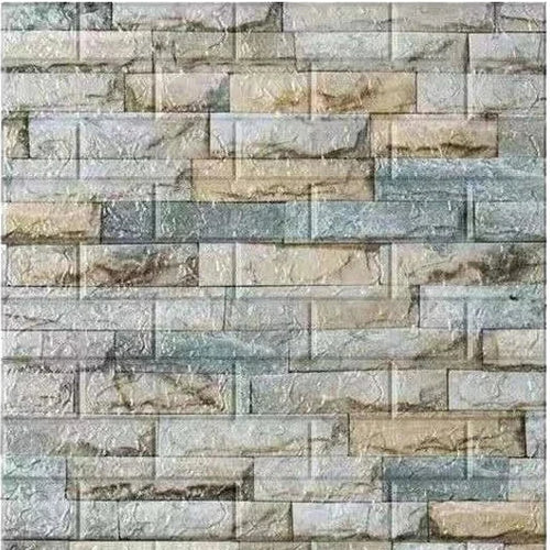 70cm*1m 3D Self-adhesive Wall Sticker Imitation Brick Bedroom Home