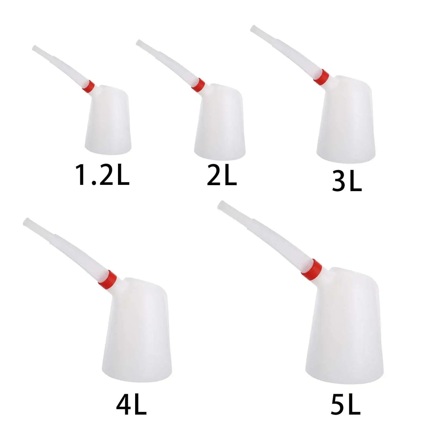1.2L/2L/3L/4L/5L Oil Measuring Jug petrol can fuel tank with Pouring