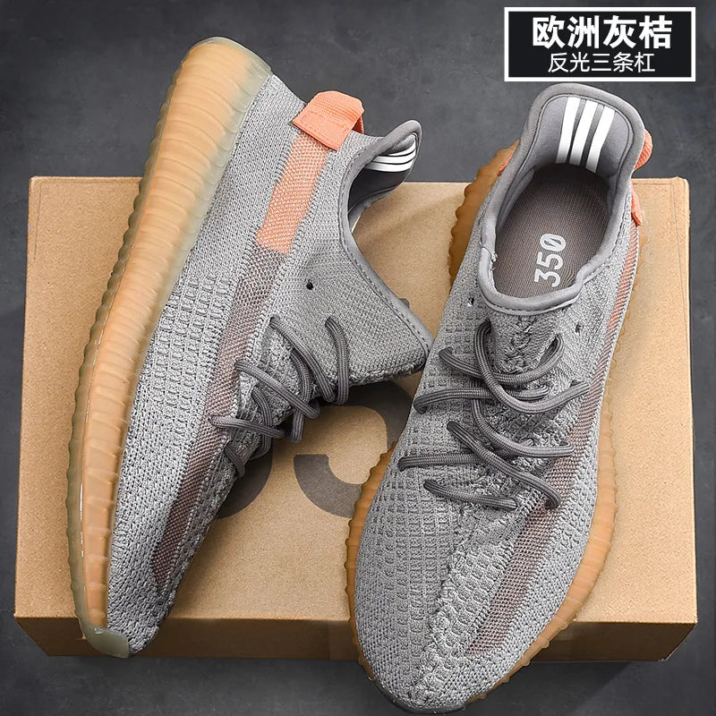 Women's Sports Shoes Mesh Lightweight Soft Sole Jogging Strap Breathable Fashion Sports Walking Casual Tennis Flat Shoes for Men
