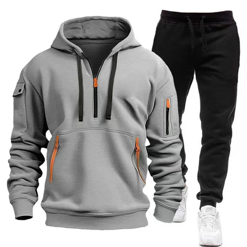 2024 Fashion Sportswear Plus Pants Sweatshirts Fleece Zipper Casual