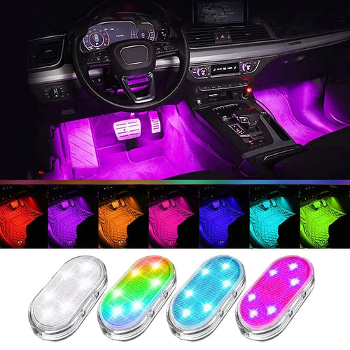 Wireless Led Lights for Car Interior, Car Led Lights Interior, USB