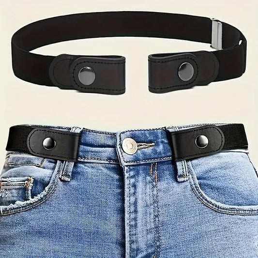 Buckle-Free Belt For Jean Pants,Dresses,No Buckle Stretch Elastic