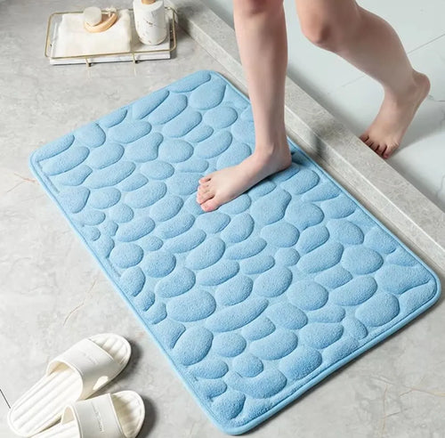 Mat Non Slip Carpets Cobblestone Embossed Bathroom Bath In Wash Basin
