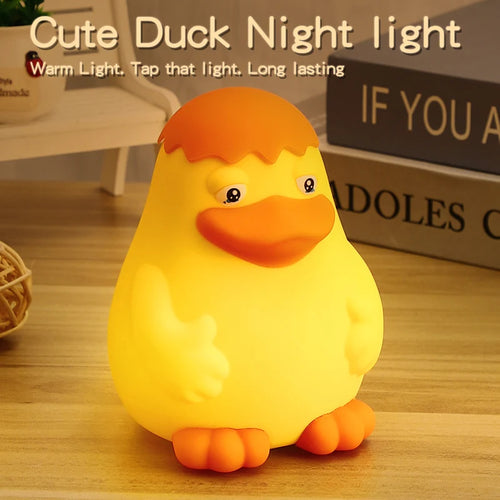 Cute Silicone Capybara Night Light Children's Gift USB Rechargeable