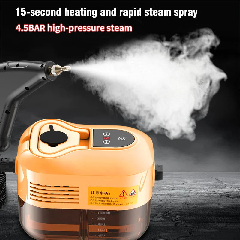 Handheld High Pressure High Temperature Household Steam Cleaner For