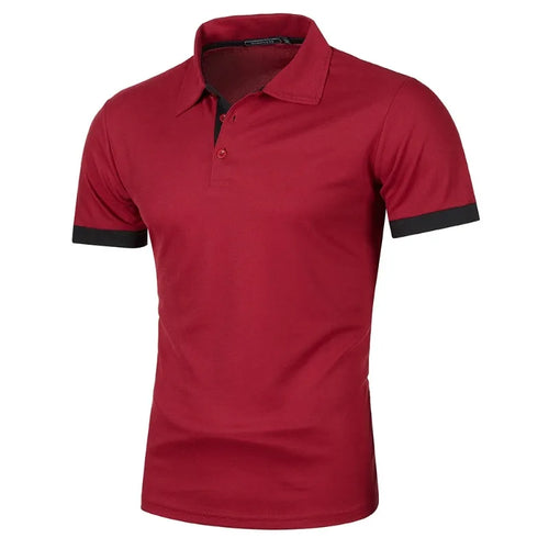 New Mens Short Sleeve Polo Shirt Solid Color Streetwear Lightweight