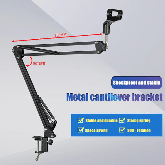 Desktop NB35 Cantilever Stand Microphone 360-degree Rotation Mobile