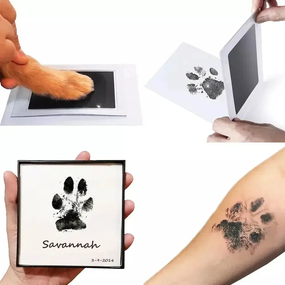 2/4pc Baby Handprint Footprints Ink Pads Safe Non-toxic No-Touch Skin