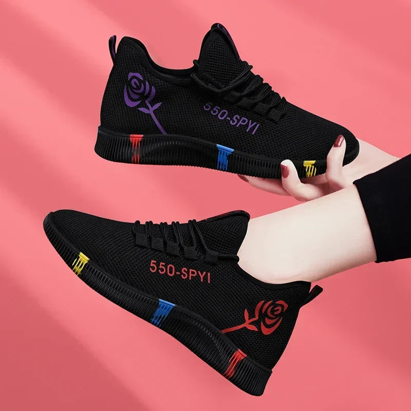 Tenis Feminino 2024 Women Vulcanized Shoes Air Mesh Light Soft