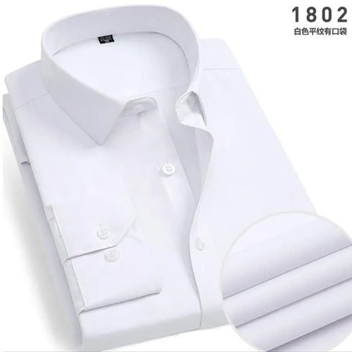 Spring New Men's Striped long-sleeved Shirt Non-ironing Anti-wrinkle