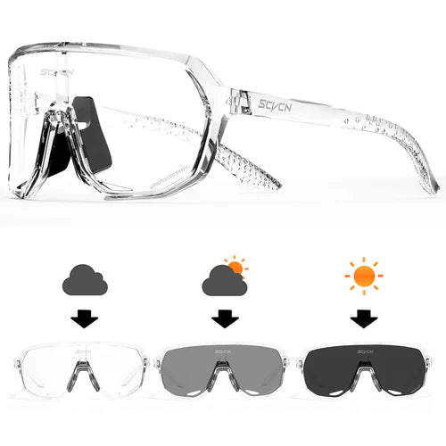 SCVCN Photochromic Cycling Sunglasses MTB Glasses Road Bike Cycling