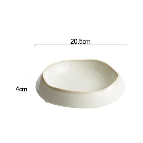 Ceramic Dinner Plate Family Steak Plate Pasta Plates Dessert Dish Cake