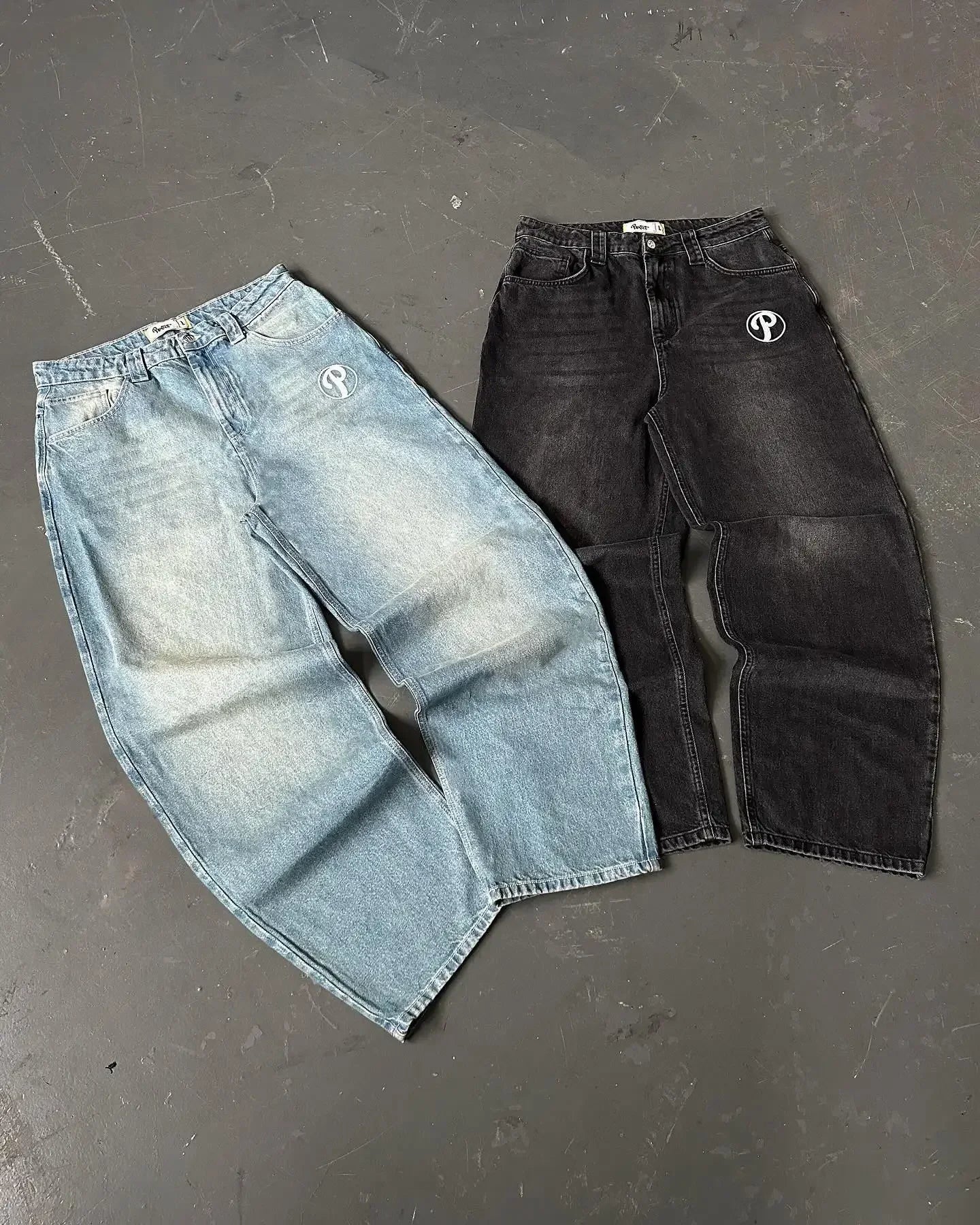 Streetwear PROTECT Jeans Y2K mens Pants Harajuku Hip Hop Letter