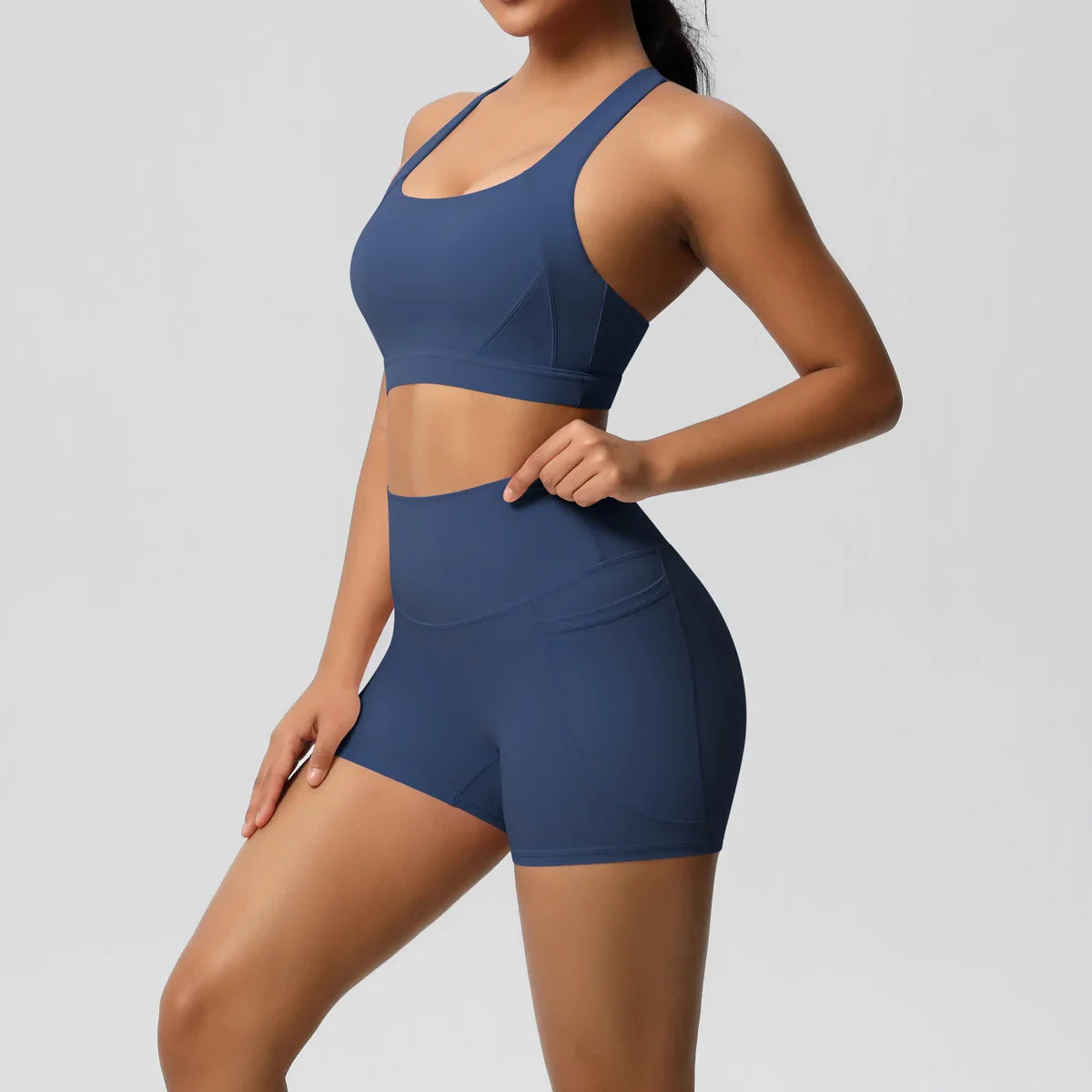 2PCS Sportswear With Pocketed Yoga Set Gym Clothes Yoga Suits For
