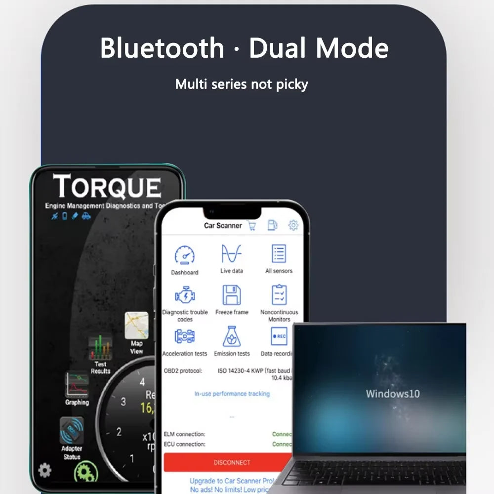 1 PC Car Fault Detector V1.5 Bluetooth Bluetooth OBD II ELM327