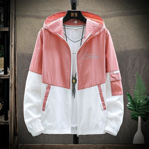 2025 Summer Skin Coats Men Ultra Light UV Sun Protection Big Size