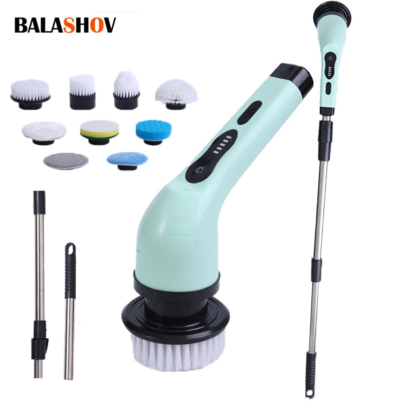 9-in-1 Electric Cleaning Brush Electric Spin Cleaning Scrubber