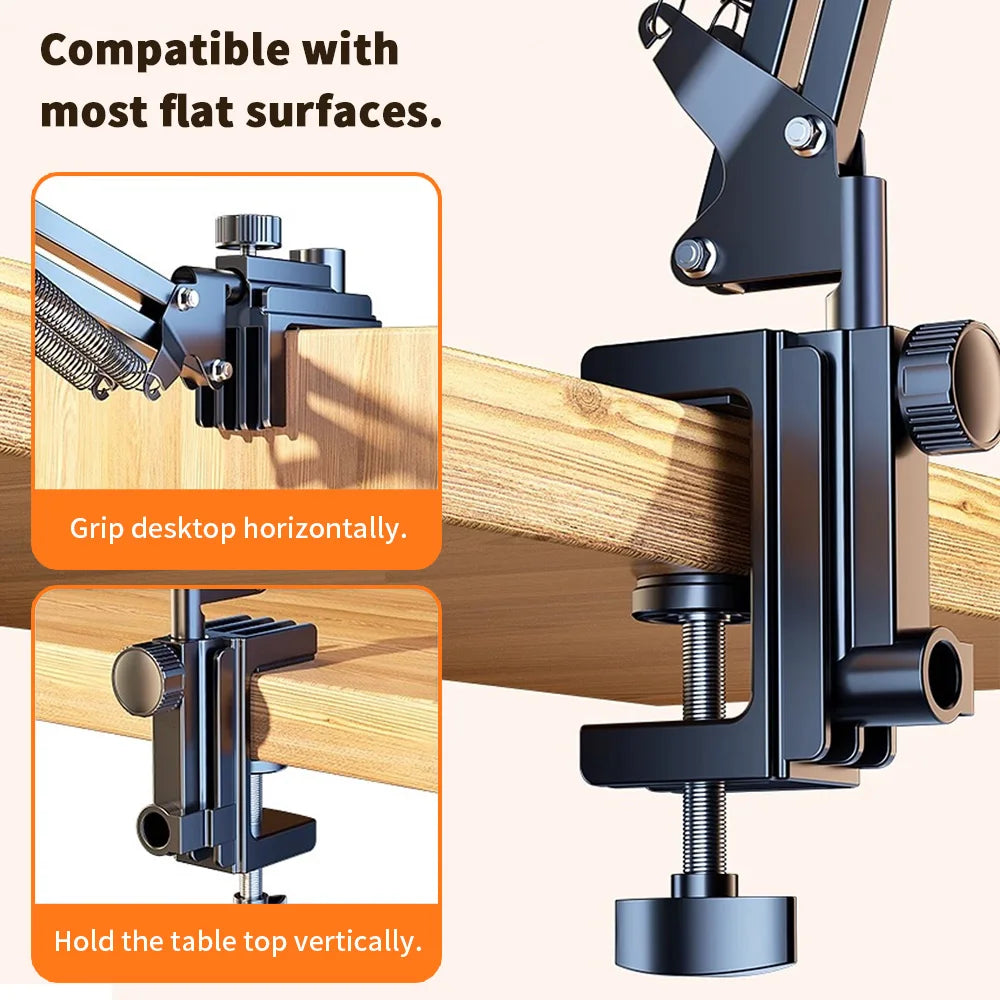 Tablet Holder for Bed with 90cm Metal Arm 360° Rotating Bed Tablet
