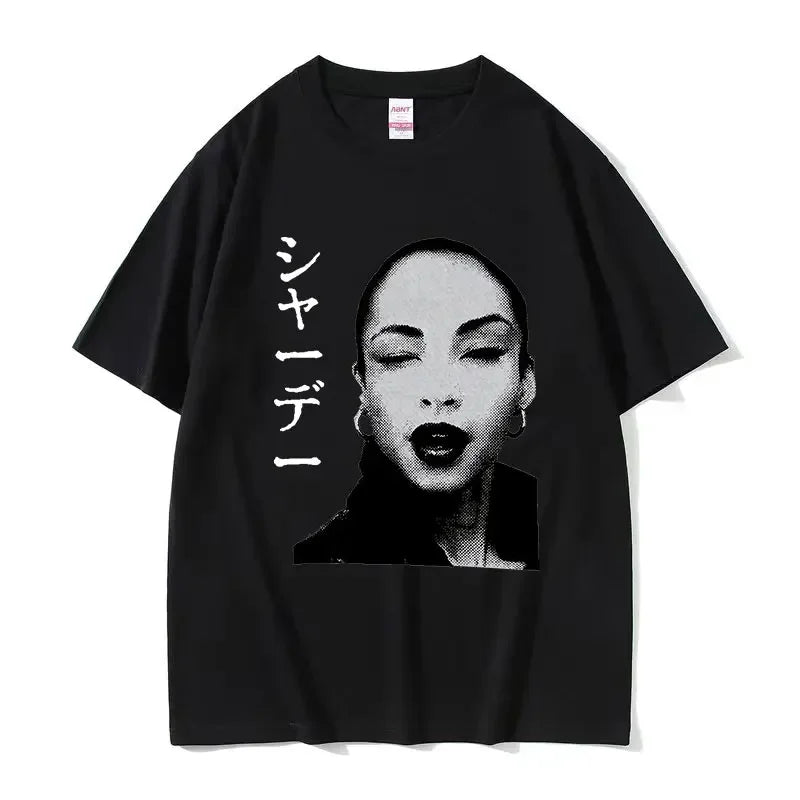 90s Singer S-Sade Print Graphic T Shirt Men Women Hip Hop Vintage