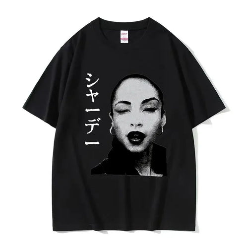 90s Singer S-Sade Print Graphic T Shirt Men Women Hip Hop Vintage