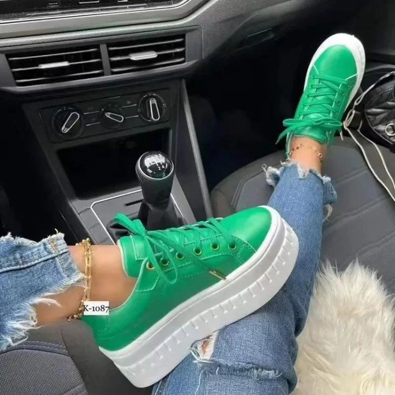 Spring Autumn Women Vulcanized Sneakers Ladies Breathable Slip-On
