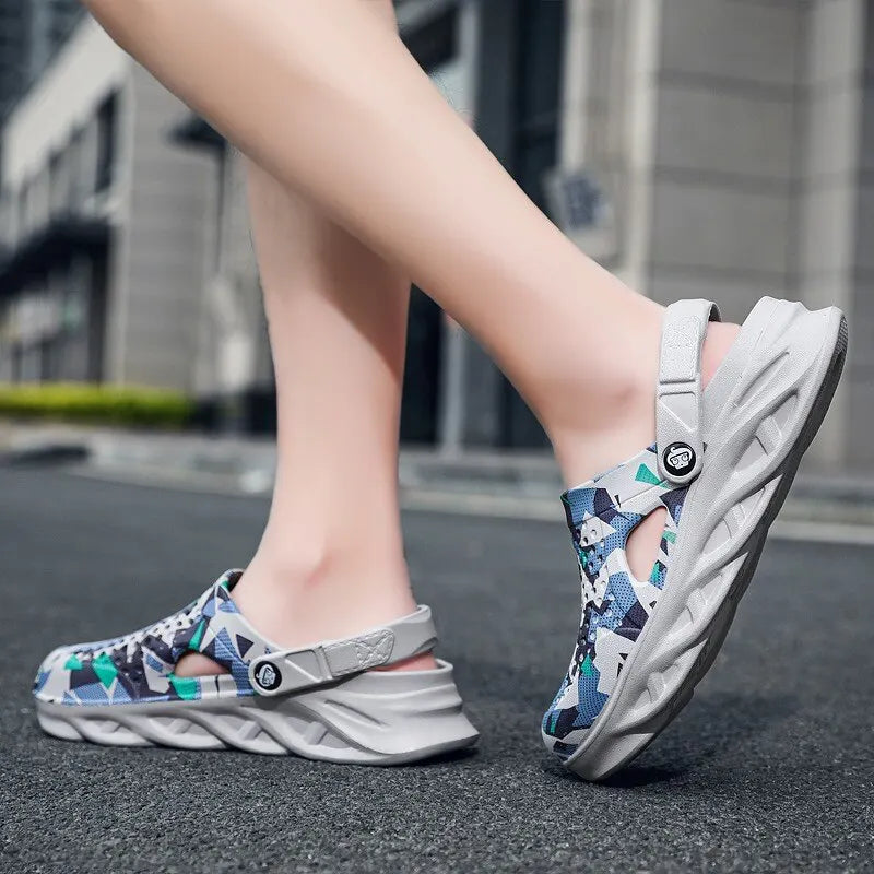 Unisex Summer Slippers Men Clogs Platform Women Beach Sandals Outdoor