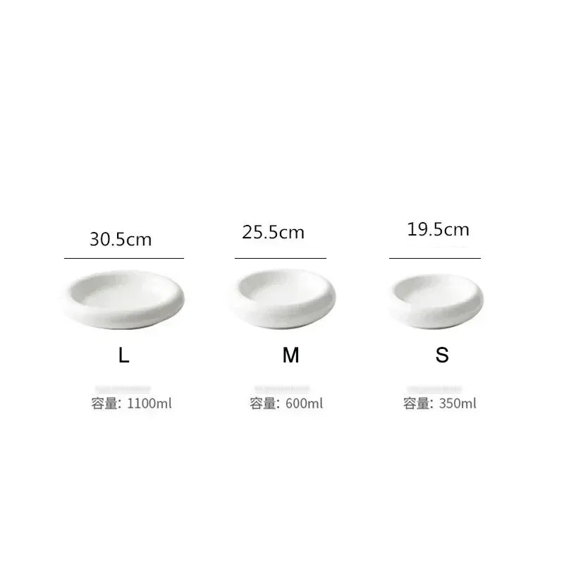 Hotel Restaurant Clubhouse Cold Dish Wobble Plate Round Thick