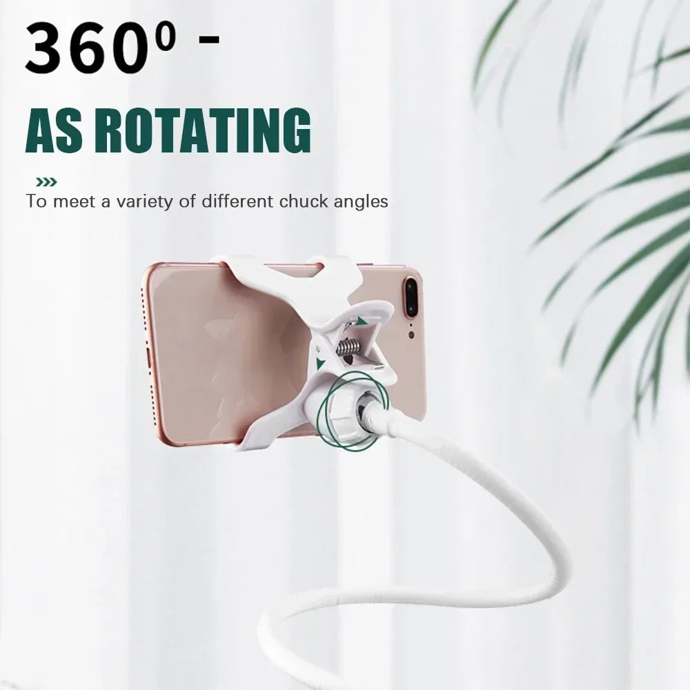 70cm 360 Clip Mobile Phone Holder Stand Portable Flexible Lazy Bed