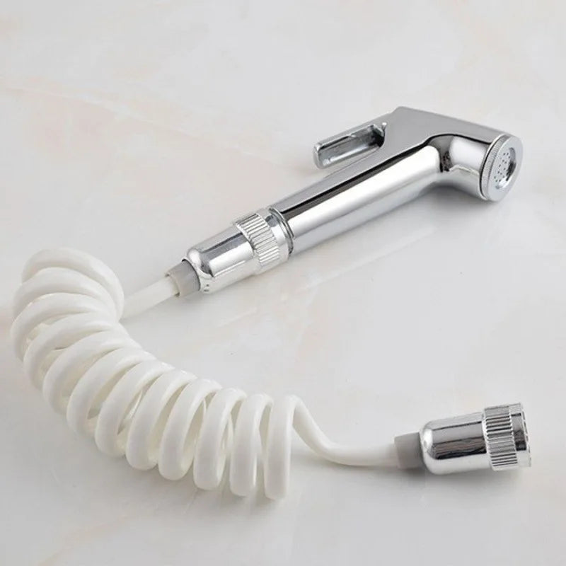Handheld Water Toilet Bidet Sprayer Flexible Spring Shower head Hose