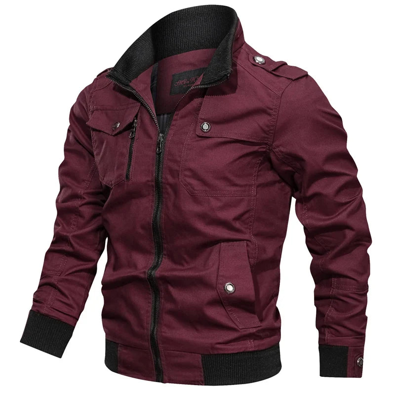 Men's Jacket Military Tactical Man Jackets Coat Zipper Cargo Jackets