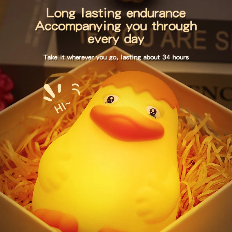 Cute Silicone Capybara Night Light Children's Gift USB Rechargeable