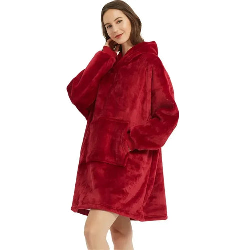 Winter Hoodies Sweatshirt Women Men Pullover Fleece Giant TV Oversized