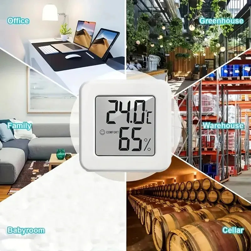 Indoor Mini Temperature and Humidity Meter, Bedroom Temperature Meter,