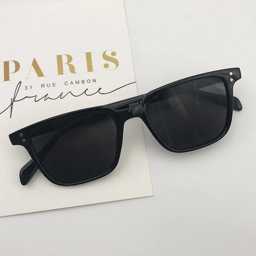 Rectangle Sunglasses Women Men Polygon Vintage Brand Designer Square