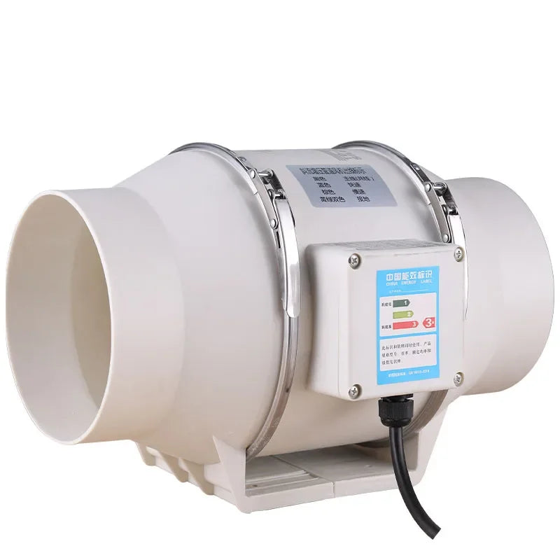 Exhaust Fan Home Silent Inline Pipe Duct Fan Bathroom Extractor