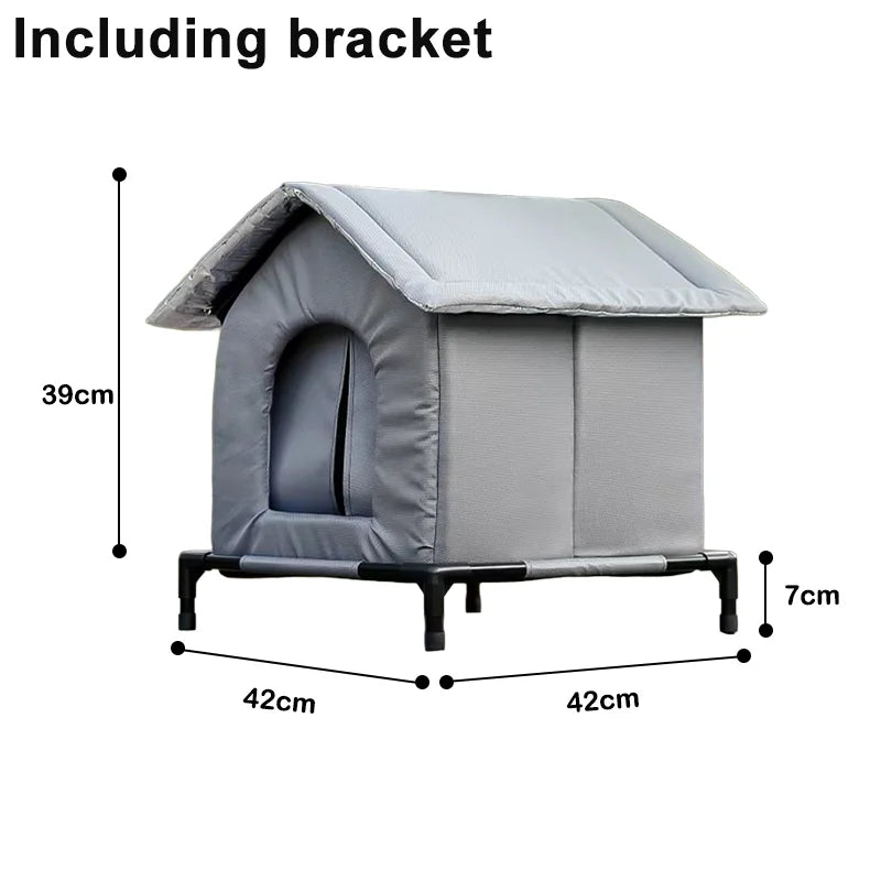 NewestStray Cat dog House Waterproof Outdoor Winter Warm Pet Cave Sleeping Beds Home Foldable Washable for Small Supplies