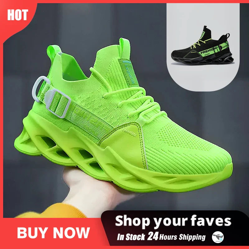 Summer Men Shoes Sneakers Fashion Breathable Platform Running Shoes