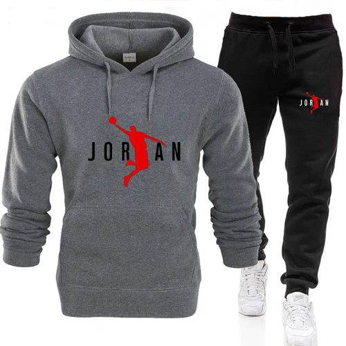 2024 Fall Winter Men's Tracksuit Hoodie Pants 2Pcs Sets Suit Leisure