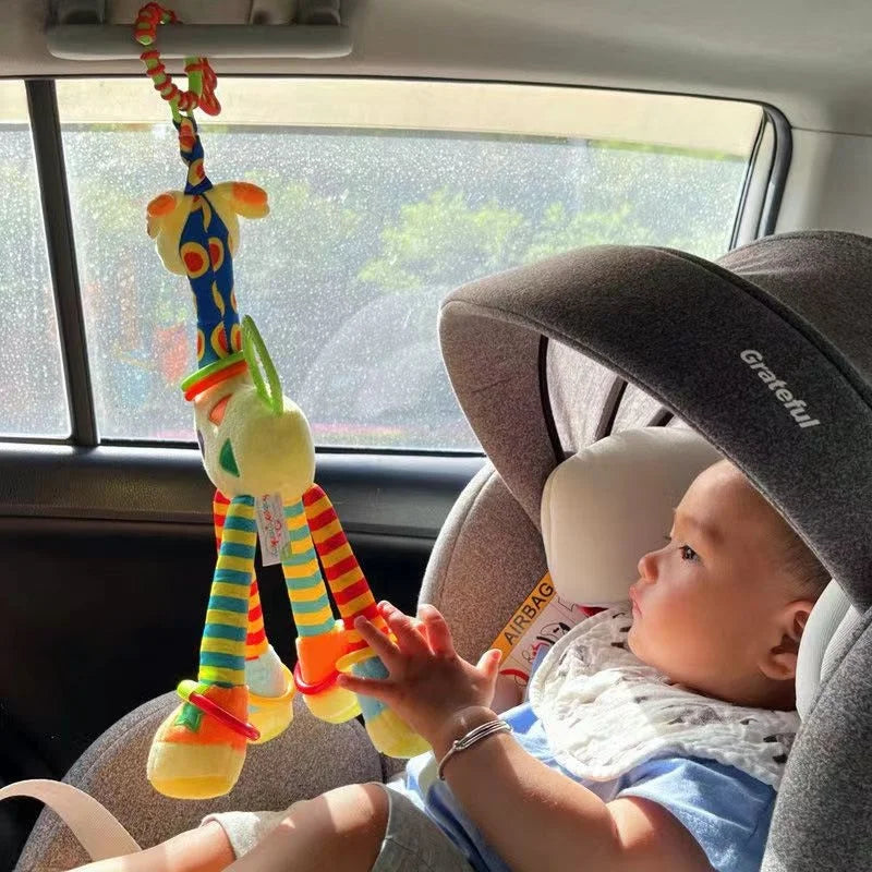 Car bed hanging giraffe, safety seat car hanging deer, baby soothing