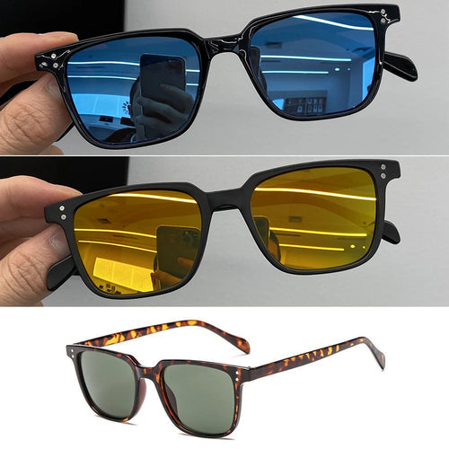 Rectangle Sunglasses Women Men Polygon Vintage Brand Designer Square