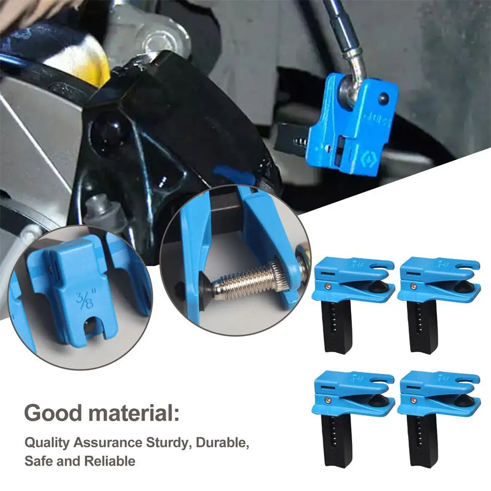 4pcs Car Brake Oil Pipe Plug Automotive Brake Nozzle Clamp Oil Tool