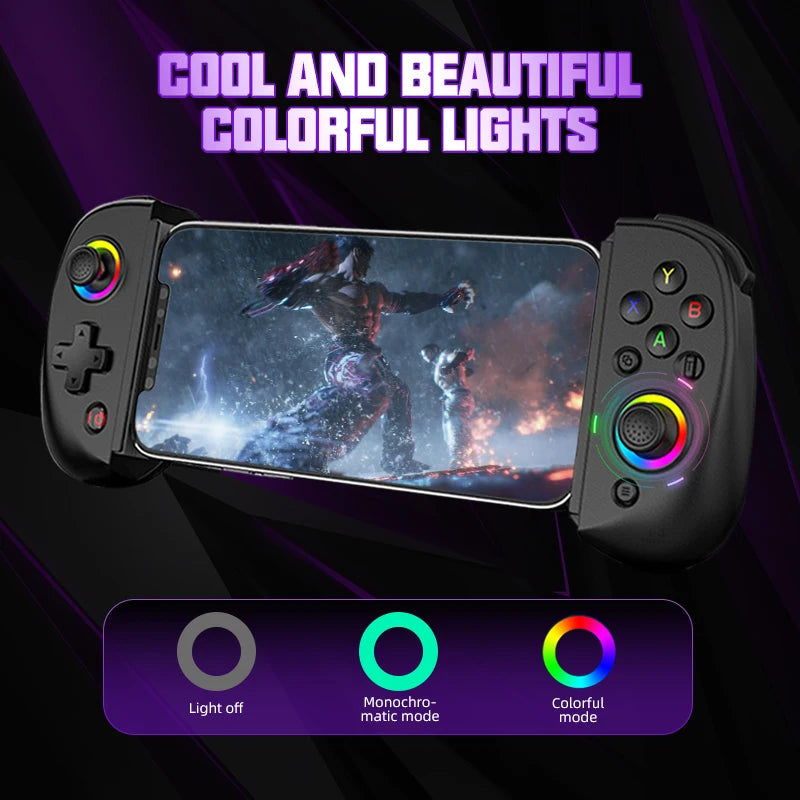 VILCORN D8 Gaming Dual Hall Flexible RGB Controller Streaming Gamepad